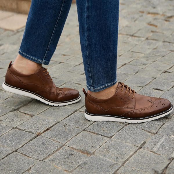 Men's Casual Oxfords Wingtip Business Formal Dress Shoes - Image 6