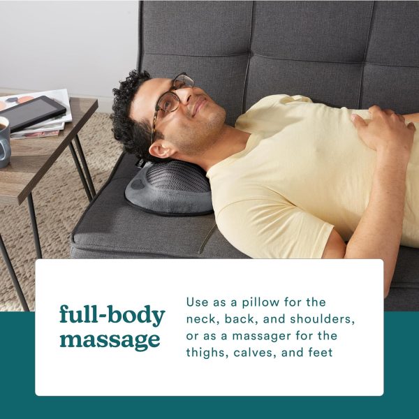 Homedics Cordless Shiatsu All-Body Massage Pillow with Soothing Heat, - Image 5