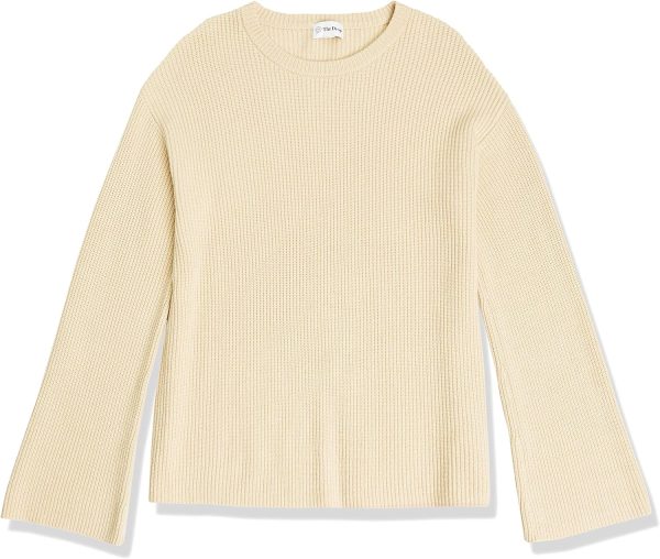 The Drop Women's Alice Crew-Neck Back-Slit Ribbed Pullover Sweater - Image 6
