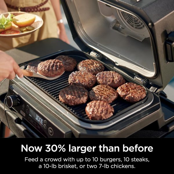 Ninja, Woodfire Pro XL Outdoor Grill & Smoker, Thermometer, 4-in-1 Master - Image 6