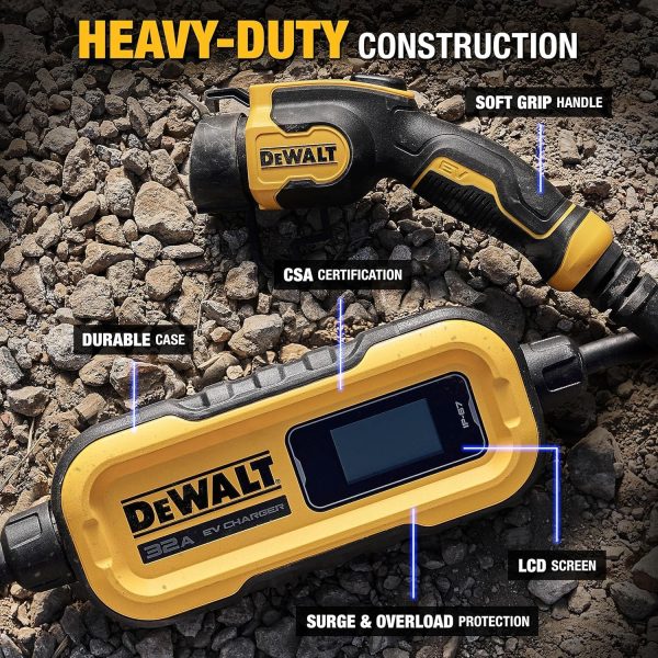 DEWALT Portable Electric Vehicle (EV) 120-240V Level 2 Charger up to 32 - Image 3