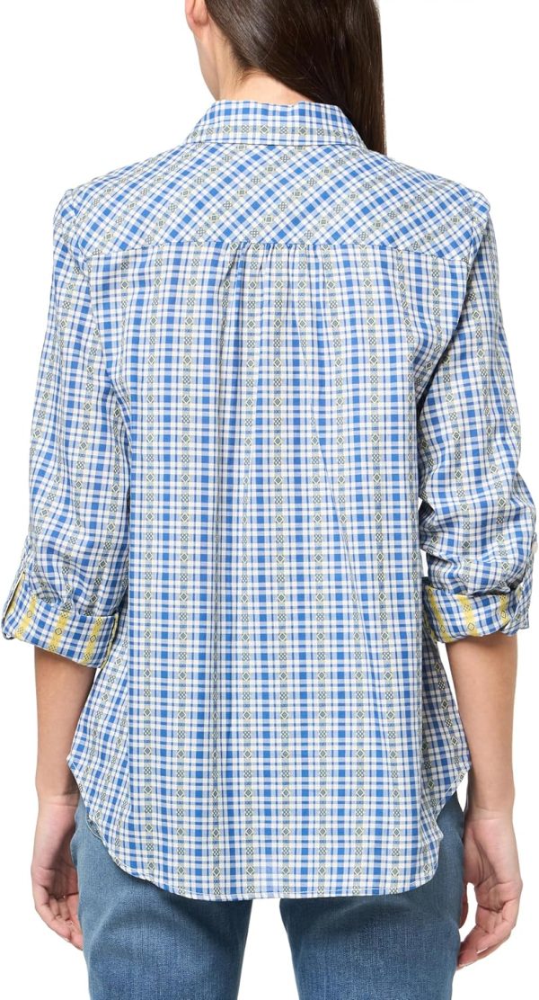 Tommy Hilfiger Women's Roll Tab Sleeve Collared Button Up Shirt (Regular - Image 2