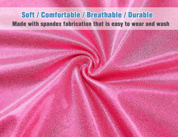 TENVDA Gymnastics Leotards for Girls 2-12 Years Old Sparkly Multicolor Kids - Image 4