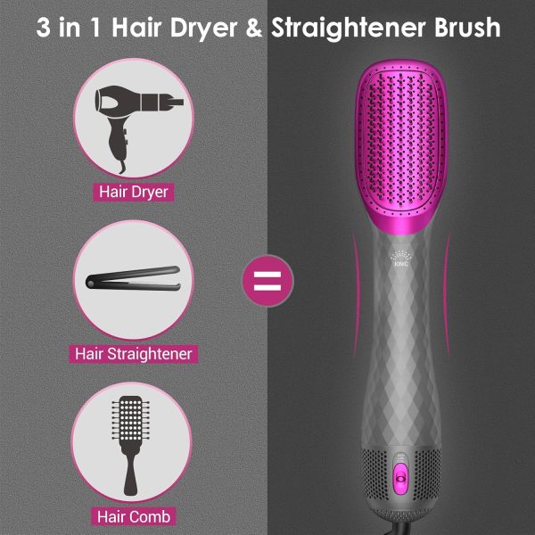 3 in 1 Hair Dryer Brush Professional 1200W Powerful Ceramic Tourmaline 3 - Image 6
