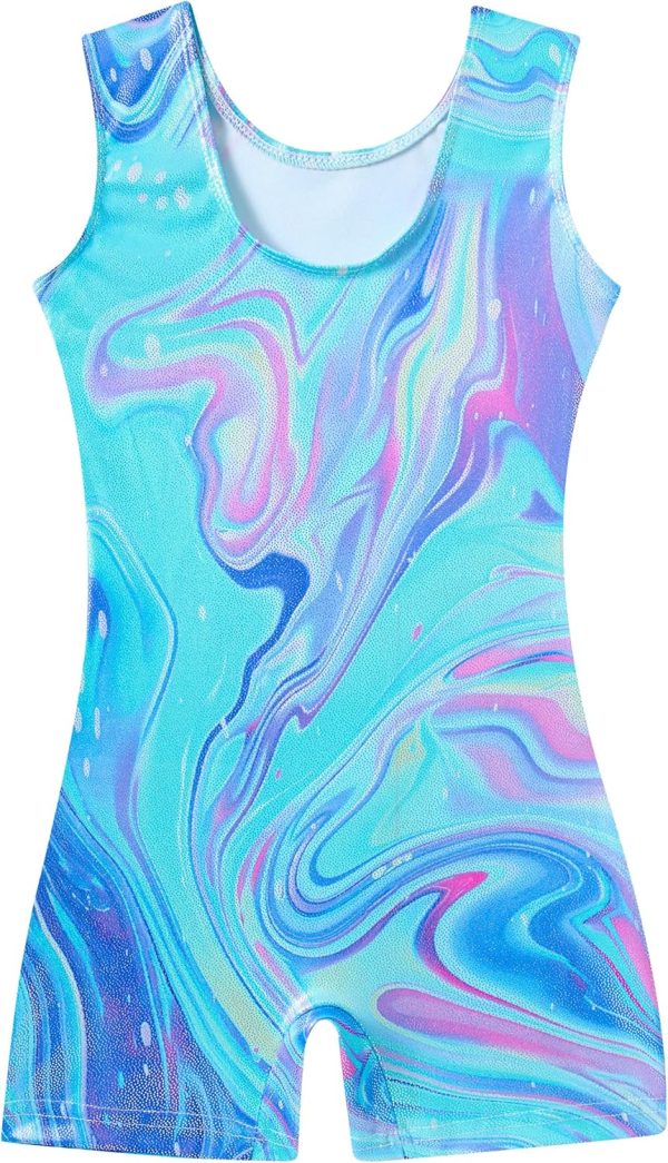 Gymnastics Leotards for Girls Tumbling Biketards with Shorts Toddler - Image 2