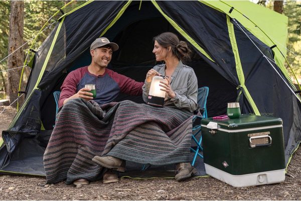 Coleman Camping Tent with Screen Room 4 Person Carlsbad Dark Room Dome Tent - Image 6