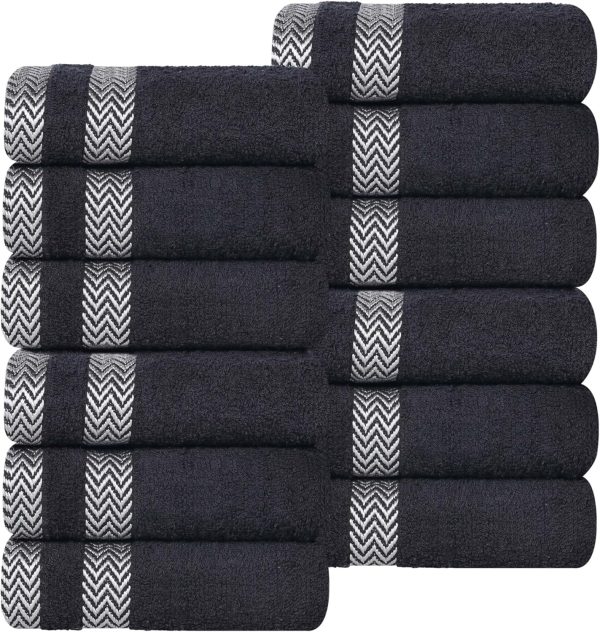 Superior Cotton Face Towel/Washcloth Set, Small Facial Towels, Plush Soft - Image 2