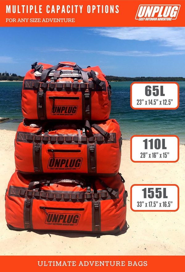 UNPLUG Ultimate Adventure Bag -1680D Heavy Duty Waterproof Travel Duffel - Image 5