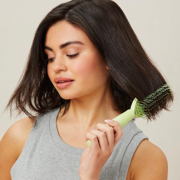 Conair Scalp Care Detangling Brush - Curly Hair Flexi Head Slim Brush with - Image 5