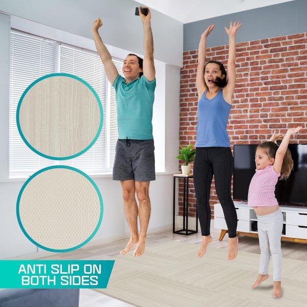 Yes4All 12,24,36 SQ.FT Wood Grain Puzzle Exercise Mat Protective Flooring, - Image 4