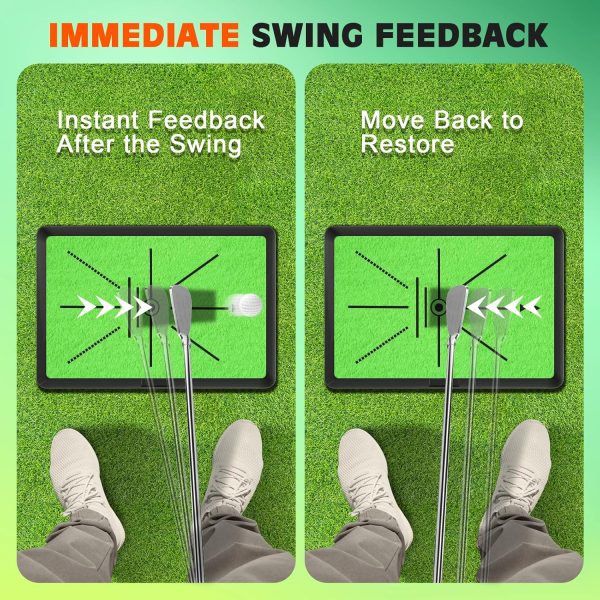 Golf Hitting Mat, Golf Mat Practice Indoor & Outdoor for Swing Path - Image 4