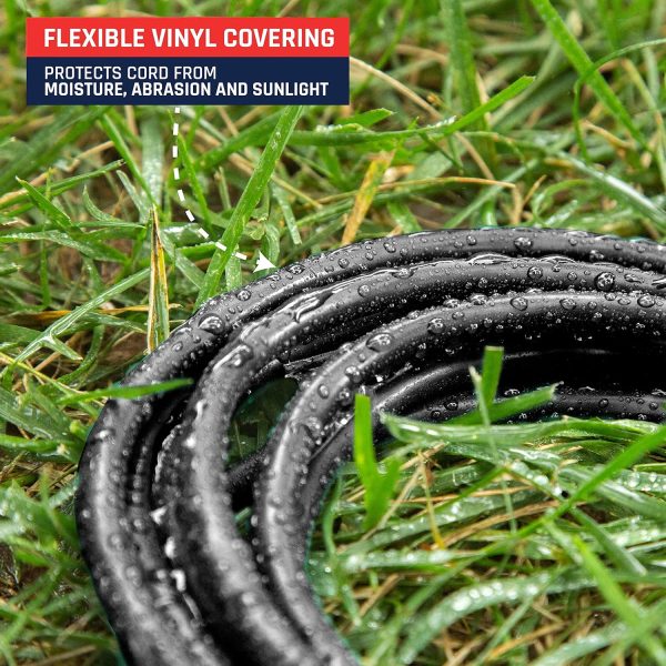 Lone Star Oil Resistant Heavy Duty Outdoor Extension Cord 10 Ft for Farms & - Image 4