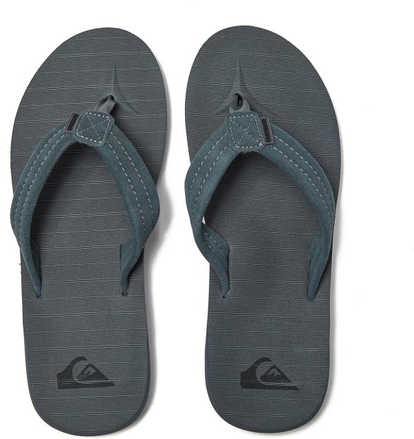 Quiksilver Men's Carver Suede 3 Point Flip Flop Athletic Sandal - Image 4