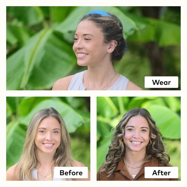 RobeCurls Heatless Hair Curler Set - Satin Curling Headband for Natural, - Image 4