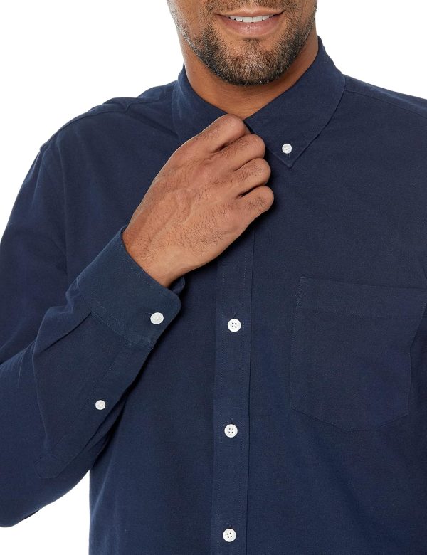 Amazon Essentials Men's Slim-Fit Long-Sleeve Pocket Oxford Shirt - Image 4