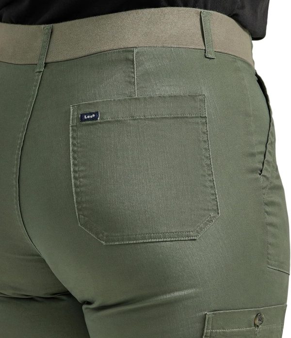 Lee Women's Plus Size Ultra Lux Comfort with Flex-to-go Utility Pant - Image 5