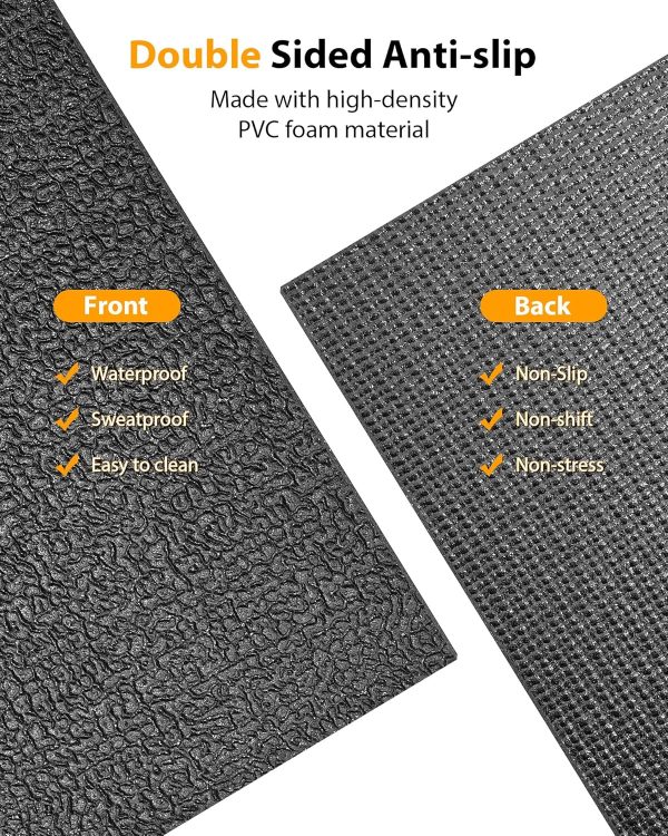 Foldable Rubber Treadmill Mat - Exercise Bike Mat with Waterproof Non-Slip - Image 5