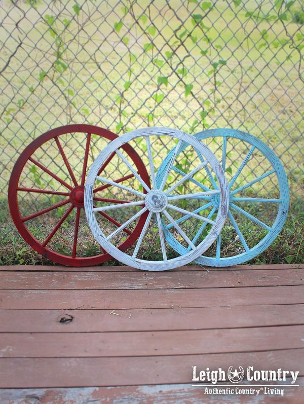 Leigh Country TX 93932 Blue Wash Wagon Wheel, 30 Inch - Image 2