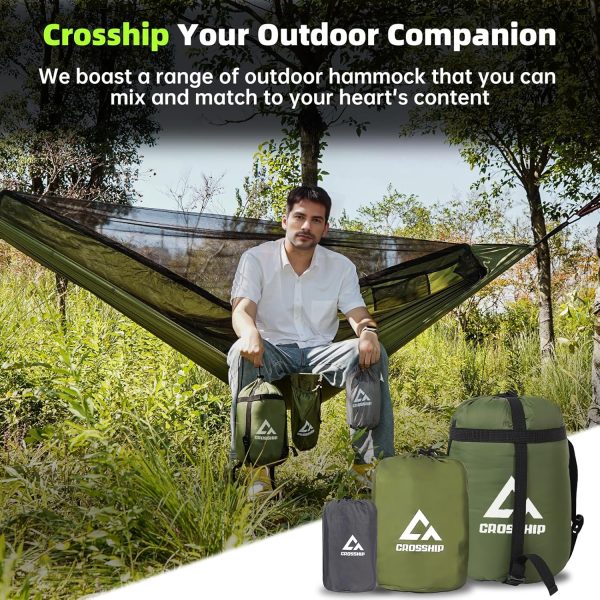 Camping Hammock with Mosquito Net, 2 Person Hammock Tent, Portable - Image 4