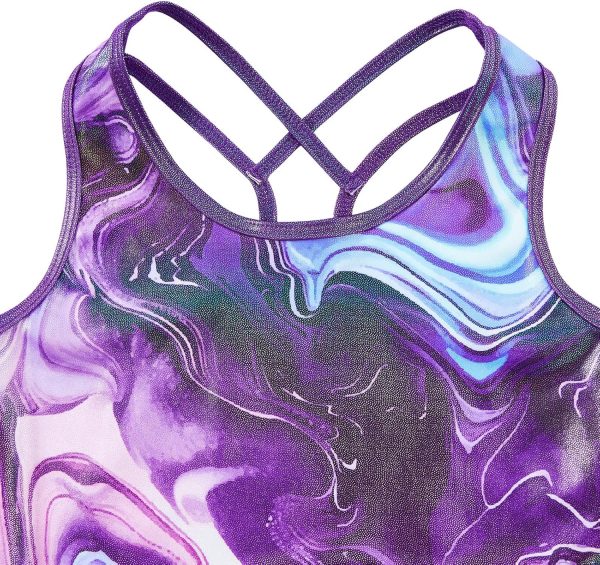 Leotards for Girls Gymnastics with Removable Skirt Toddler Dance Biketard - Image 3