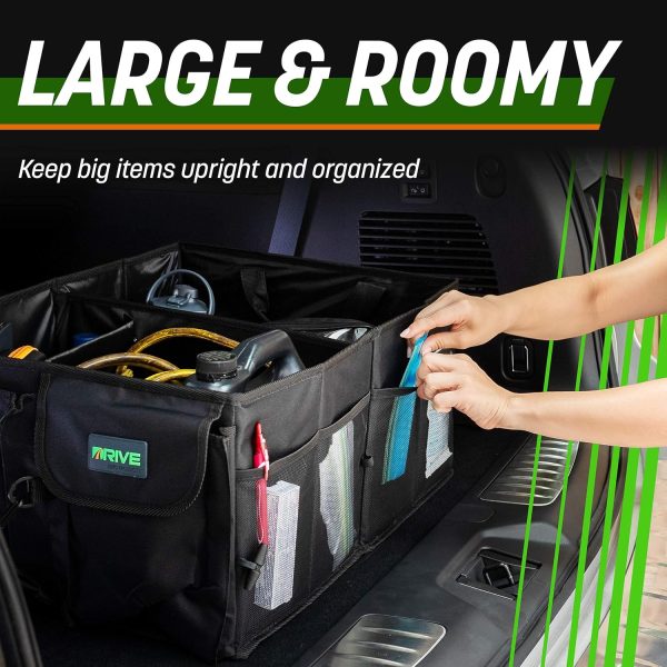 Drive Auto Car Trunk Organizer - Collapsible, Multi-Compartment Automotive - Image 7