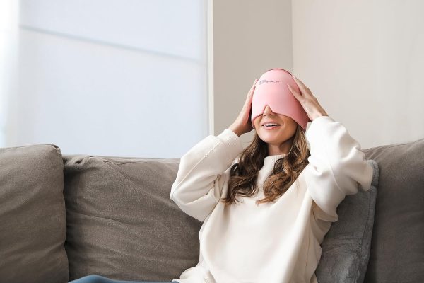 TheraICE Headache Relief Cap, Migraine Ice Pack Mask Products, Women - Image 4