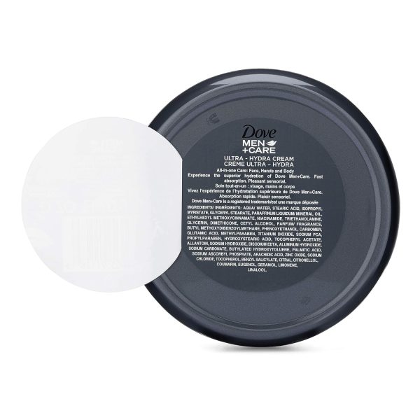 Dove Men+Care Ultra Hydra Cream, Face, Hands and Body care, All Skin Types, - Image 2