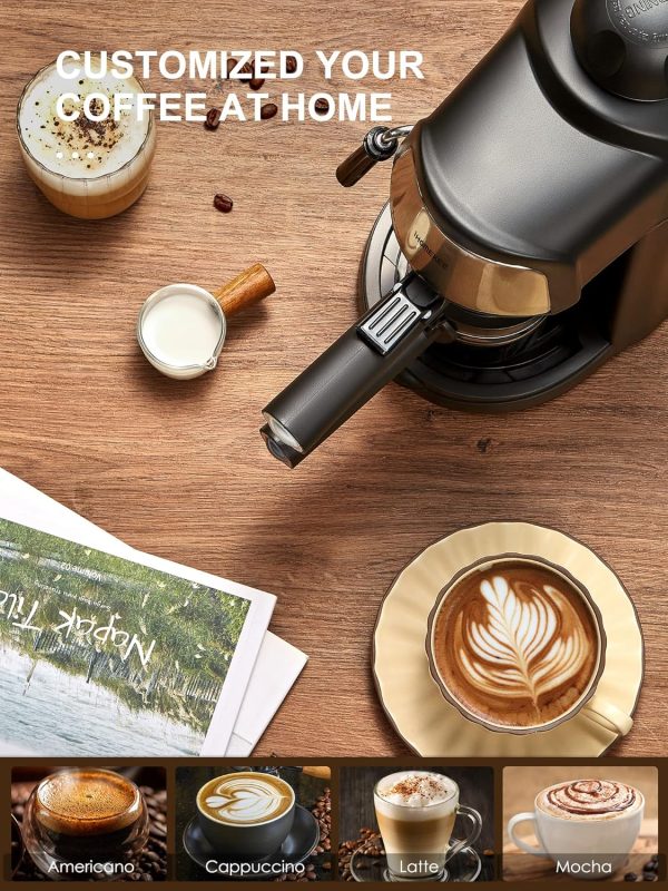 Espresso Machine, 3.5Bar Espresso and Cappuccino Machine with Fast Heating - Image 7