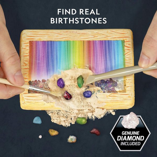 NATIONAL GEOGRAPHIC Birthstone Dig Kit - Science Kit with 12 Genuine - Image 2