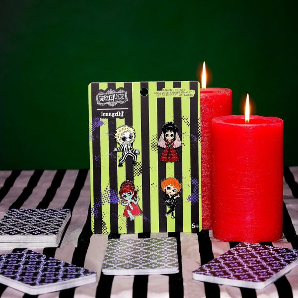 Loungefly Beetlejuice Tarot Cards Pin Set, Amazon Exclusive - Image 2