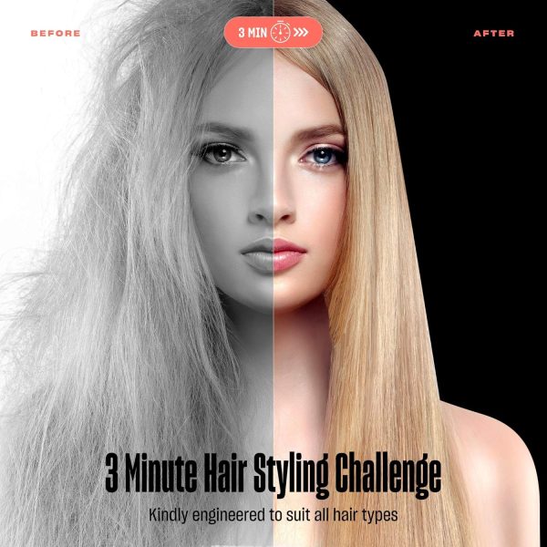 BeKind Anion 30-in-1 Hair Straightener Brush, Built in Upgraded Anion - Image 7