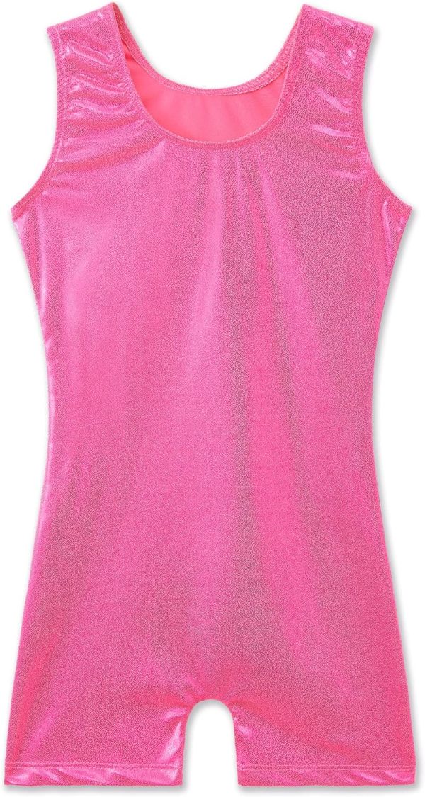 TENVDA Gymnastics Leotards for Girls 2-12 Years Old Sparkly Multicolor Kids - Image 2