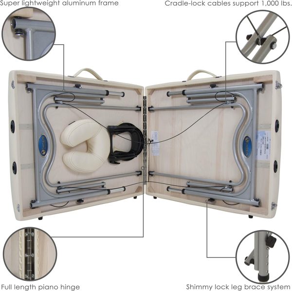 EARTHLITE Portable Massage Table LUNA - Ultra-Lightweight, Patented - Image 3
