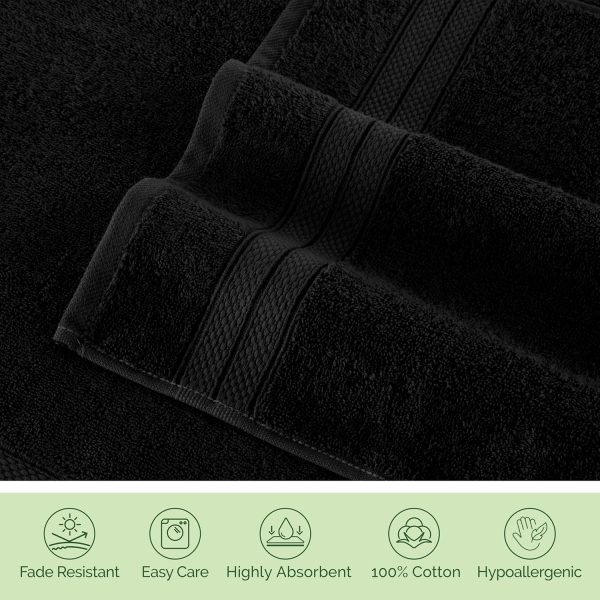 Elegant Comfort Luxury 6-Piece Towel Set, Premium Soft 100% Turkish Cotton, - Image 8