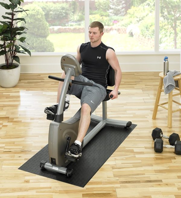SuperMats Made in U.S.A. for Indoor Cycles Recumbent Bikes Upright Exercise - Image 2
