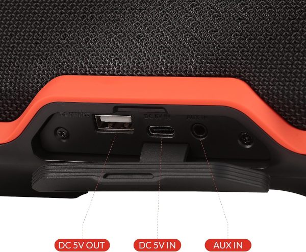 Aiwa Exos-3 Waterproof Bluetooth Speaker, 60W Peak Power, 20-Hour Playtime, - Image 6