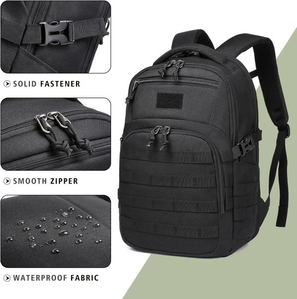 Wotony Military tactical backpack, backpack for men black tactical backpack - Image 4