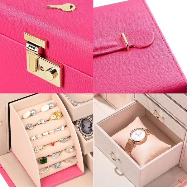 Jewelry Box Luxurious Accessory Case Accessory Storage Accessory Box with - Image 4