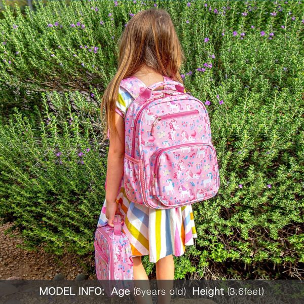 mibasies Girls Backpack for Elementary School, Backpack for Girls 5-8, - Image 2