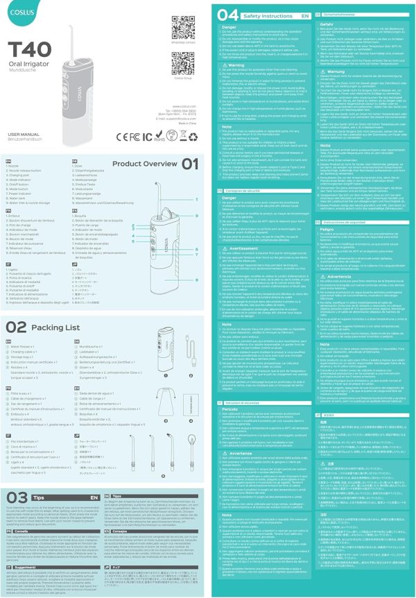 COSLUS Water Dental Flosser Pick: Portable Mini Travel Water Teeth - Image 9