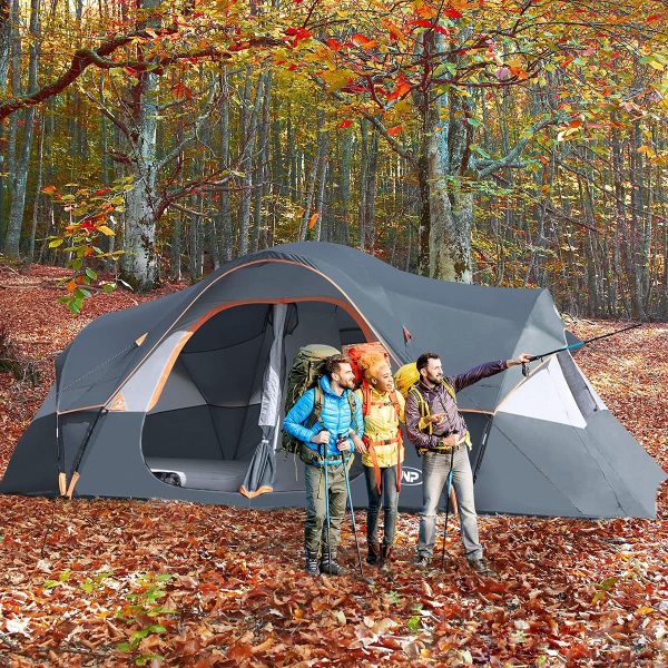UNP Camping Tent 10-Person-Family Tents, Parties, Music Festival Tent, Big, - Image 8