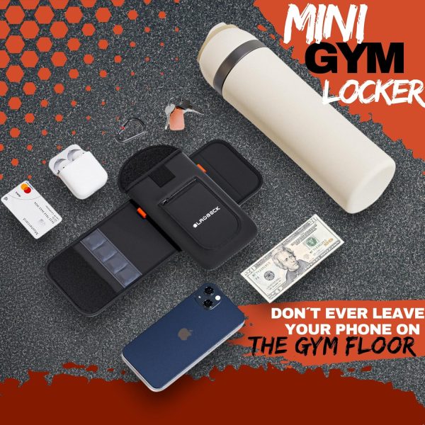 Magnetic Water Bottle Sleeve Bag and Large Pocket Phone Holder for Gym | - Image 5