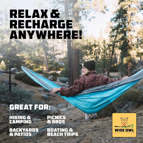 Wise Owl Outfitters Hammock for Camping Hammocks Gear for The Outdoors - Image 5