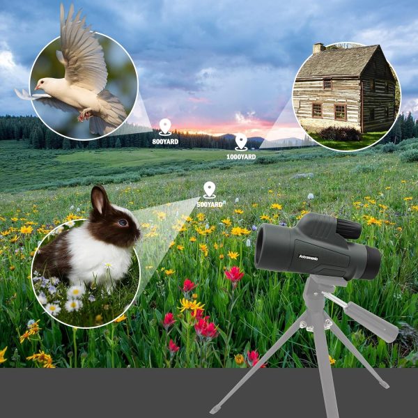 Astromania 10X42 BAK4 High Power Prism Monoculars, Waterproof, Compact - Image 7