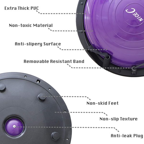 Nice C Balance Ball, Half Ball, Balance Ball, Exercise Workout Trainer, - Image 2