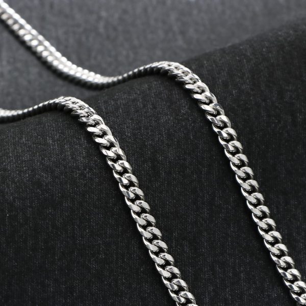 JoycuFF Mens Cuban Link Chain Necklace for Boyfriend Silver Gold Stainless - Image 5