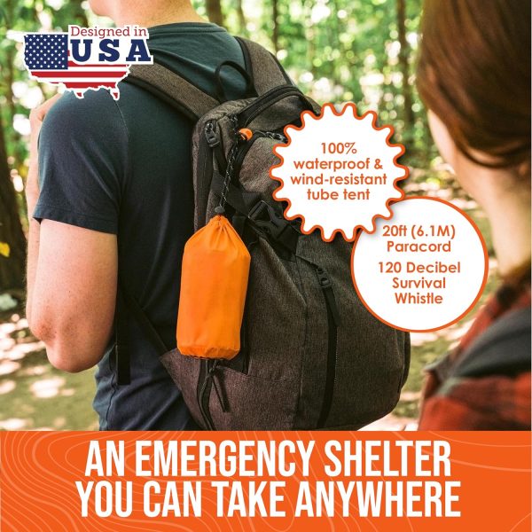 Go Time Gear Survival Life Tent • 2 Person Mylar Emergency Shelter Tube - Image 2