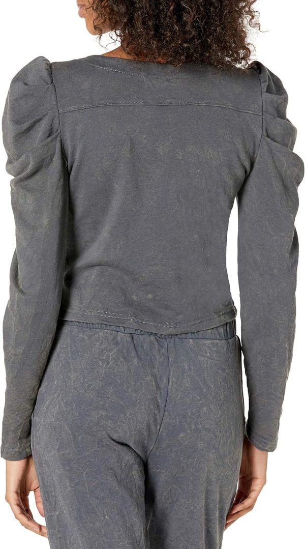 KENDALL + KYLIE Women's Puff Sleeve V-neck - Amazon Exclusive - Image 2