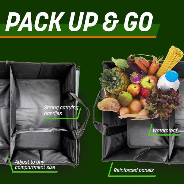 Drive Auto Car Trunk Organizer - Collapsible, Multi-Compartment Automotive - Image 5