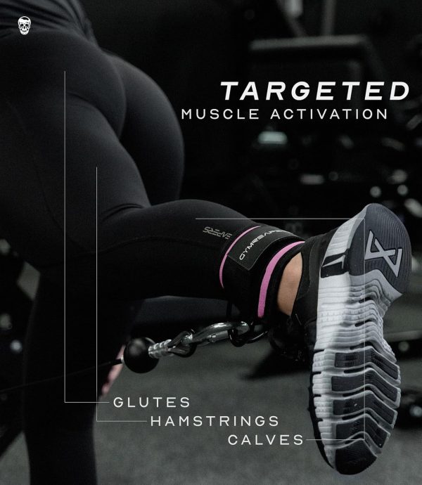 Gymreapers Ankle Straps (Pair) For Cable Machine Kickbacks, Glute Workouts, - Image 4